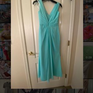 David's Bridal Bridesmaid Dress - Spa - Altered